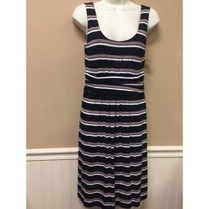 Soma Soft Knit Striped Dress Size Small